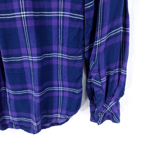 RAILS Plaid Button Up Shirt Size Small Purple Lightweight Flannel Pockets - Picture 10 of 14